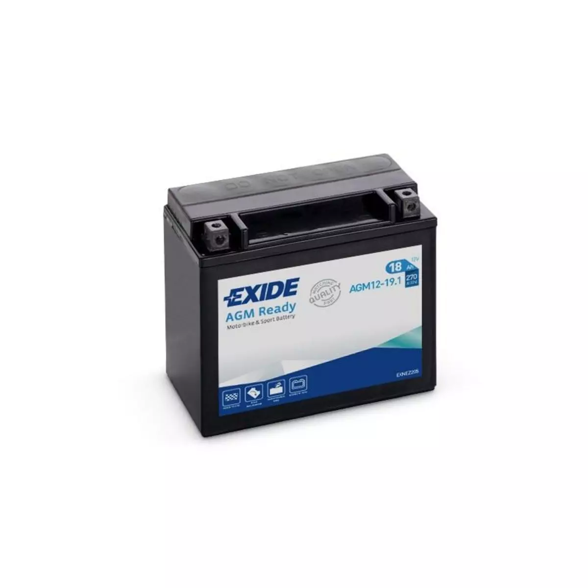 EXIDE Batterie moto Exide AGM12-19.1 YTX20H-BS 12v 18ah 270A