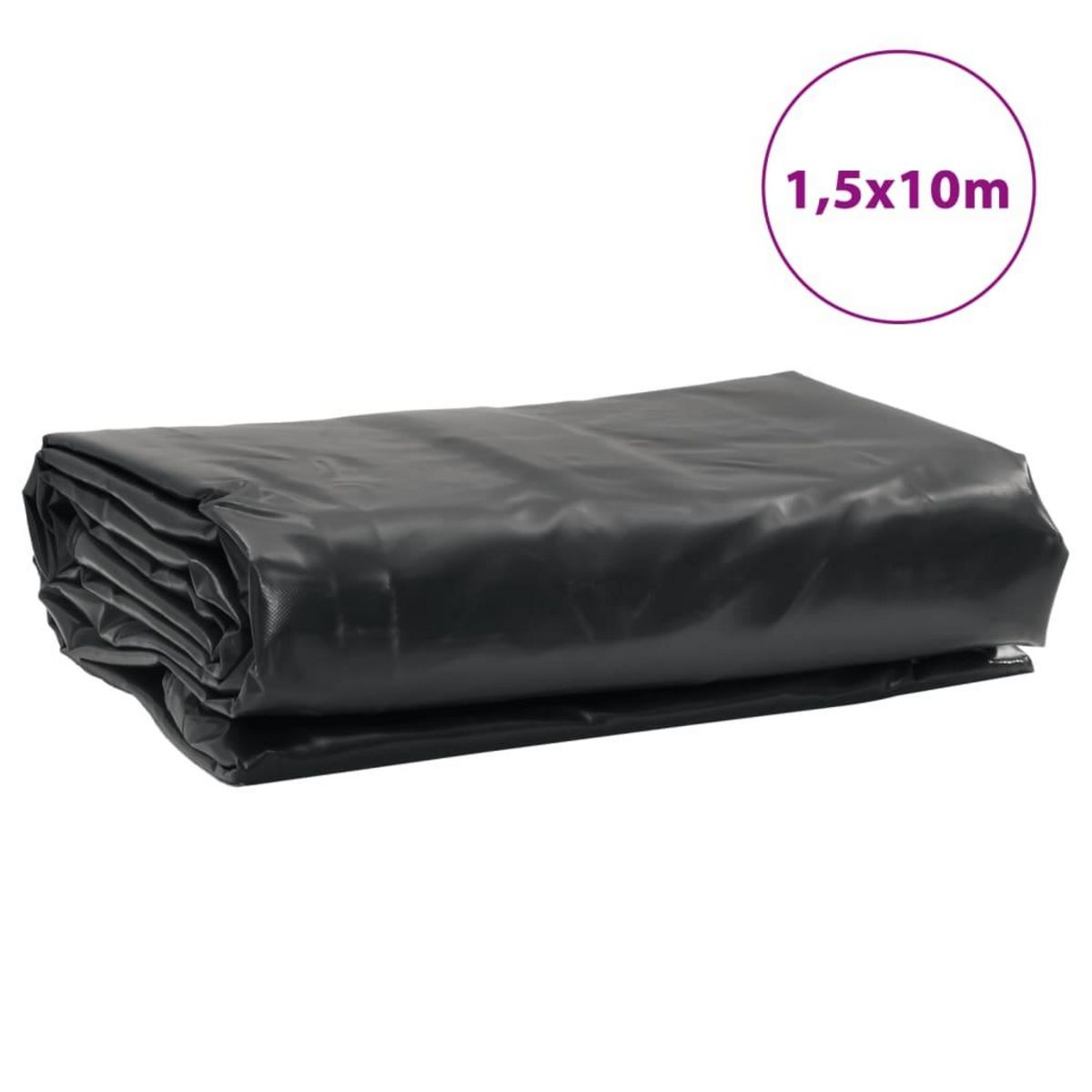 VIDAXL Bache anthracite 1,5x10 m 650 g/m²