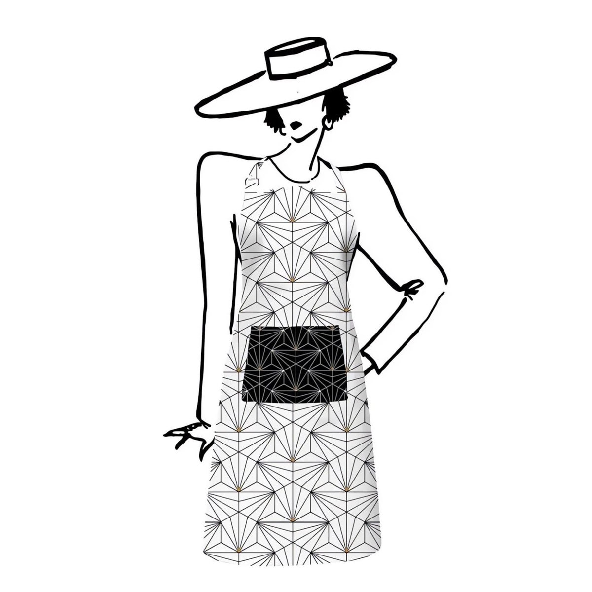 SOLEIL D'OCRE Tablier de cuisine coton OSIRIS, par Soleil d'Ocre