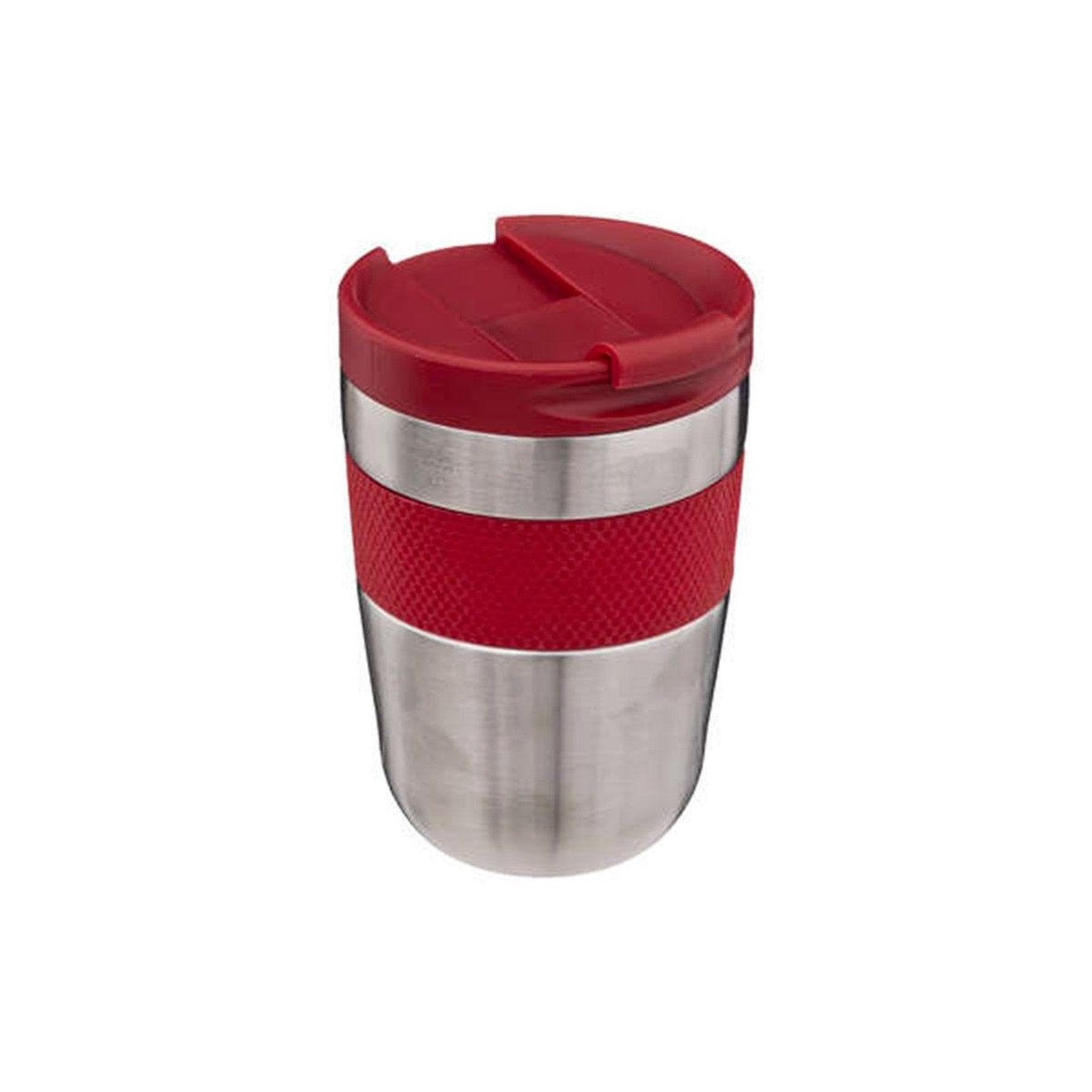 Voir la diapositive 1 : FIVE Mug isolant hermétique  silicone  0,25l rouge
