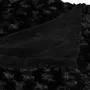 ATMOSPHERA Plaid Imitation Fourrure  Bouclée  180x230cm Noir