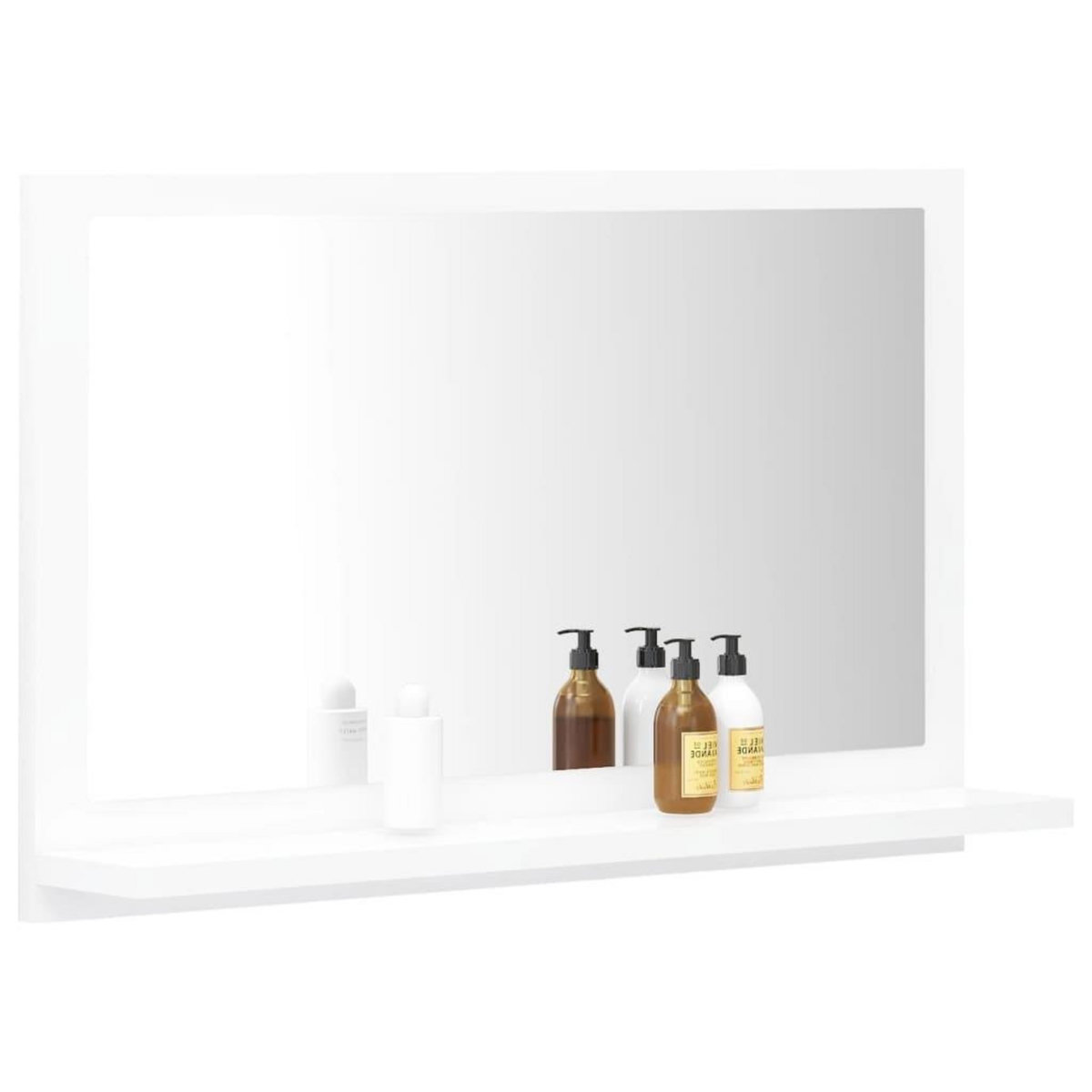 VIDAXL Miroir de salle de bain Blanc 60x10,5x37 cm Bois d'ingenierie