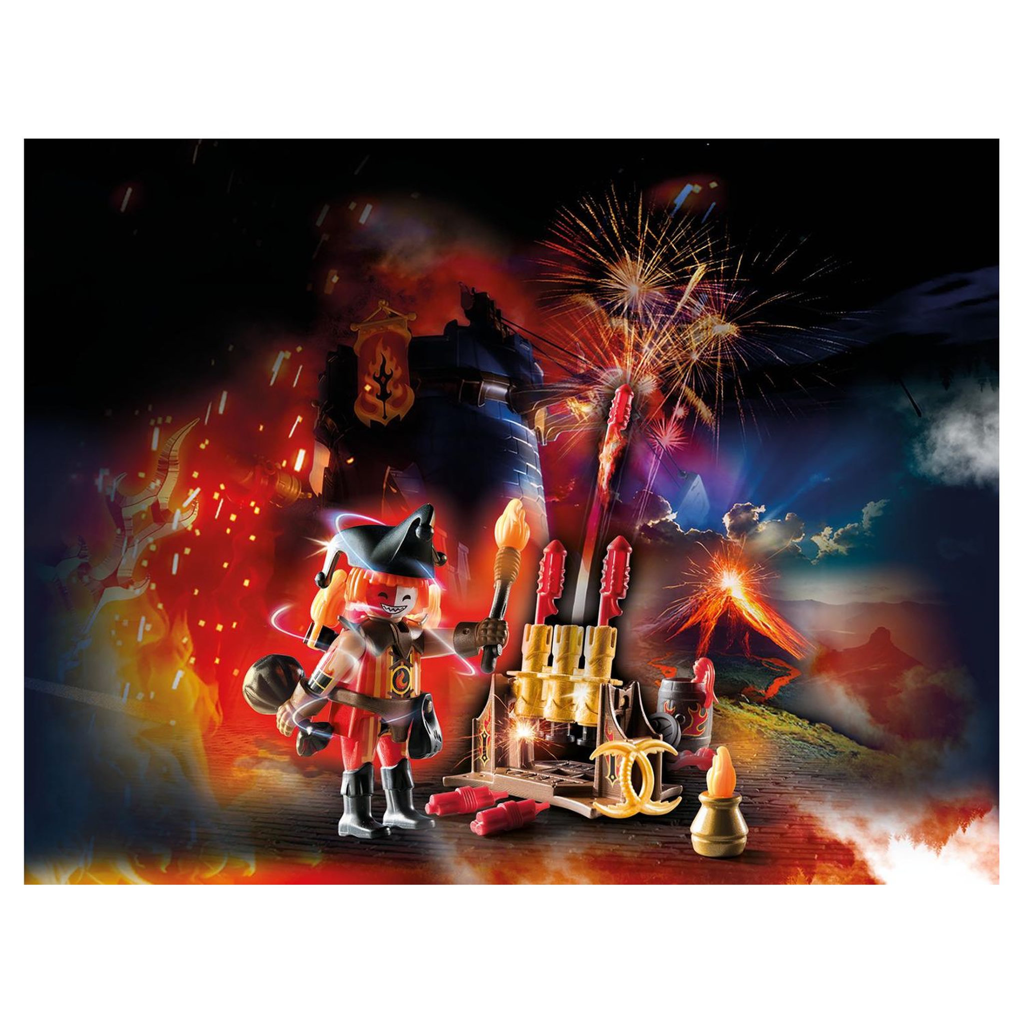 Voir la diapositive 3 : PLAYMOBIL  Novel More 70228 Maitre du Feu et Canon