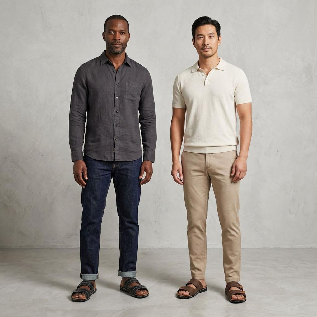 OZABI OZABI Sandales homme confort double scratch semelle memoire de forme