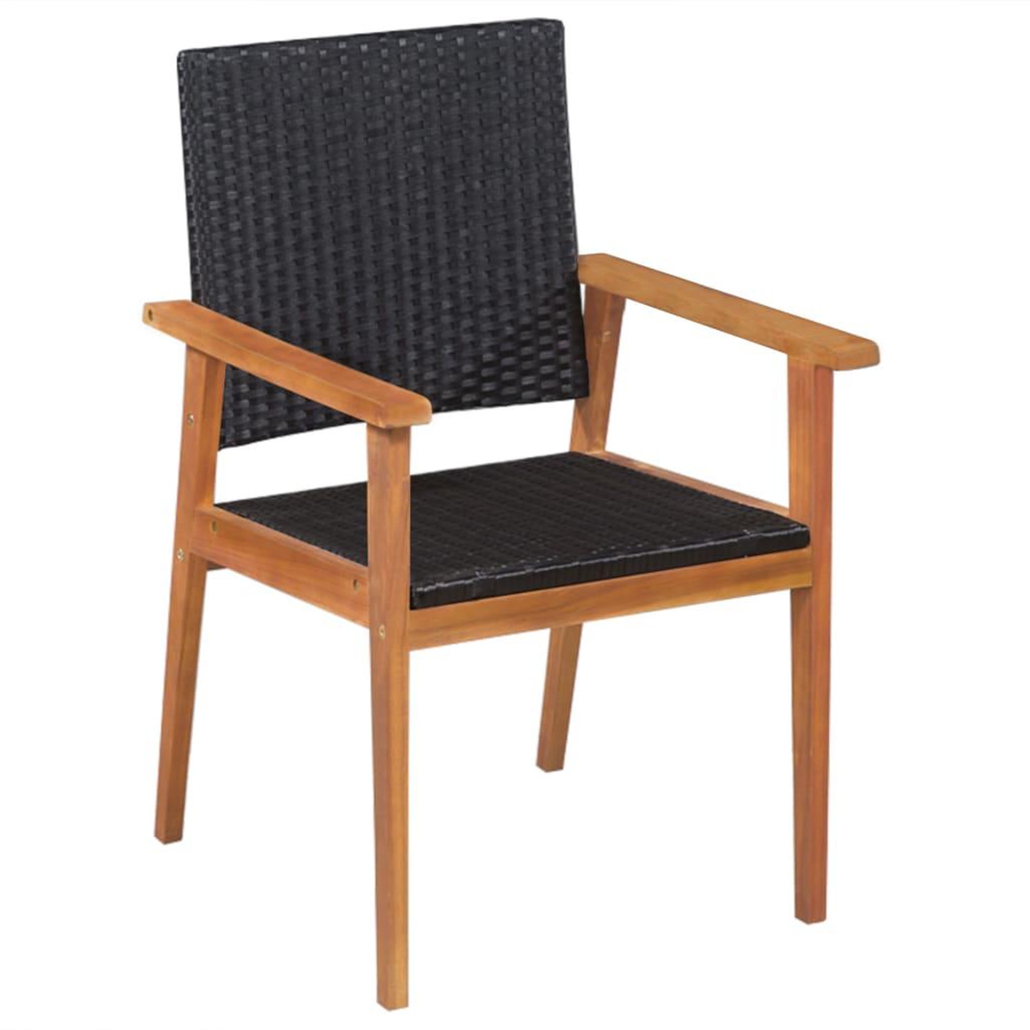 Voir la diapositive 4 : VIDAXL Ensemble a manger d'exterieur 5 pcs Resine tressee Noir marron