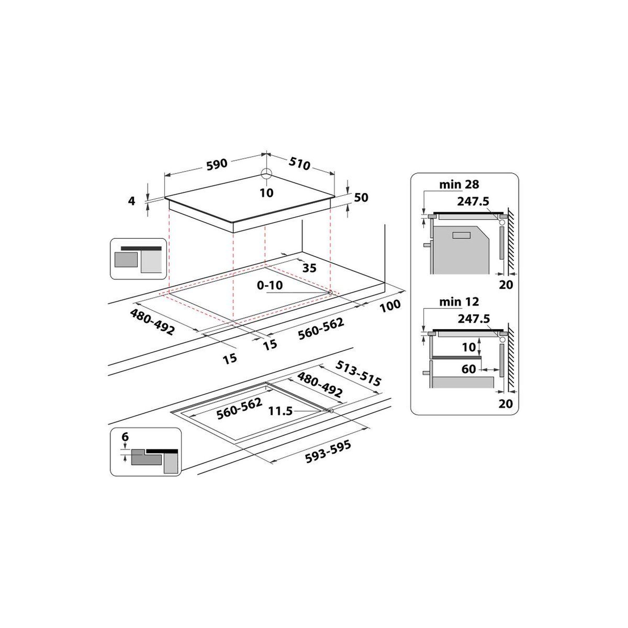 Voir la diapositive 5 : Whirlpool Plaque induction wsq4860ne