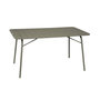 Voir la diapositive 1 : SWEEEK Table de jardin pliante métal 6 places, Amelia 141,2 x 80 x 72,5cm