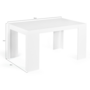 Voir la diapositive 6 : ID MARKET Table console extensible ORLANDO 6 personnes 140 cm bois blanc