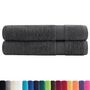 Voir la diapositive 2 : VIDAXL Serviettes de qualité supérieure SOLUND 2 pcs anthracite