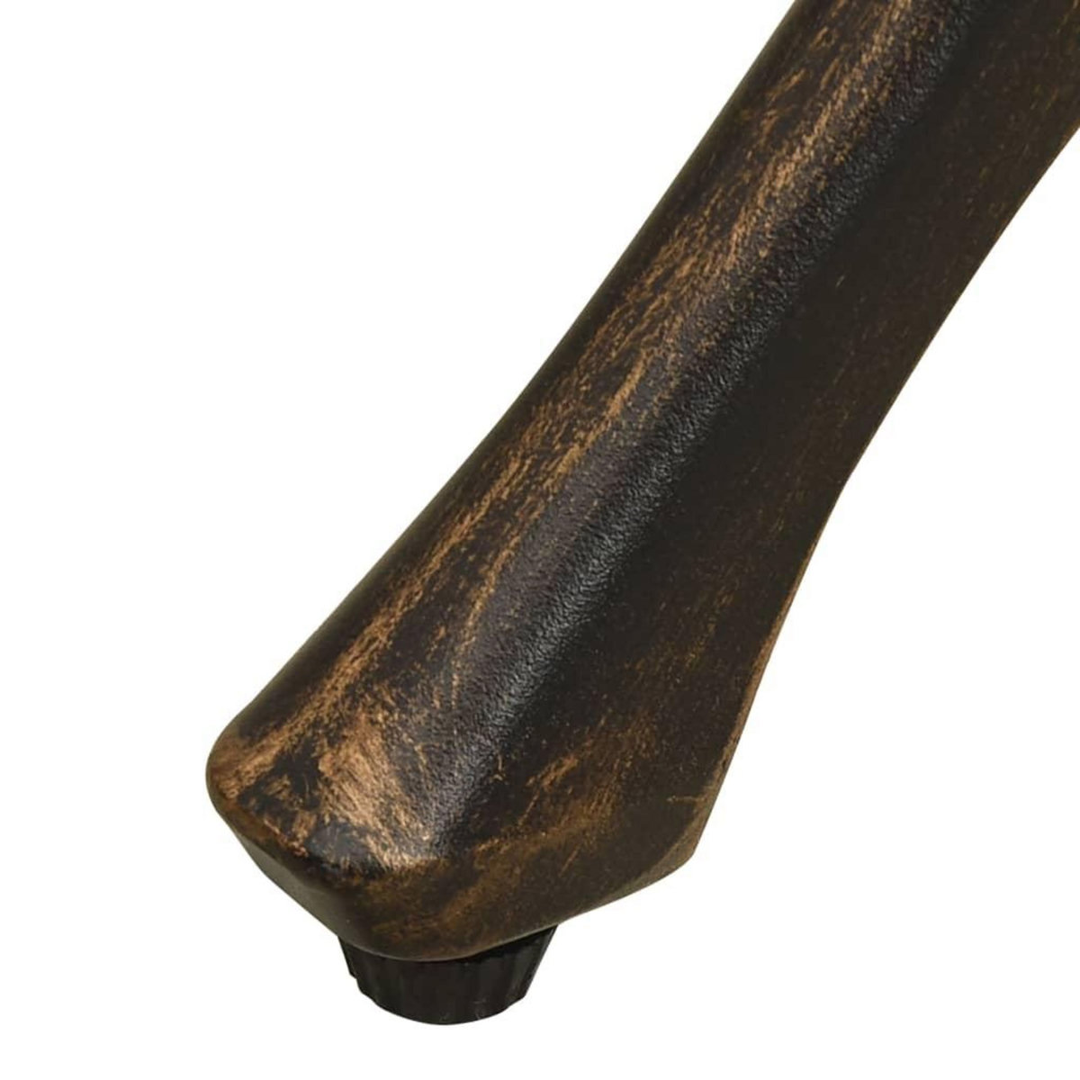 VIDAXL Table de jardin Bronze 90x90x73 cm Aluminium coule