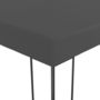 Voir la diapositive 3 : VIDAXL Tonnelle de jardin 3 x 3 m Anthracite