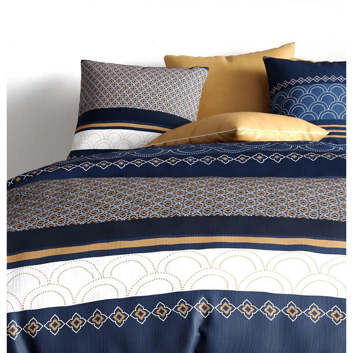 ATELIER DU COTON Parure housse de couette 100% coton 57fils kalypso