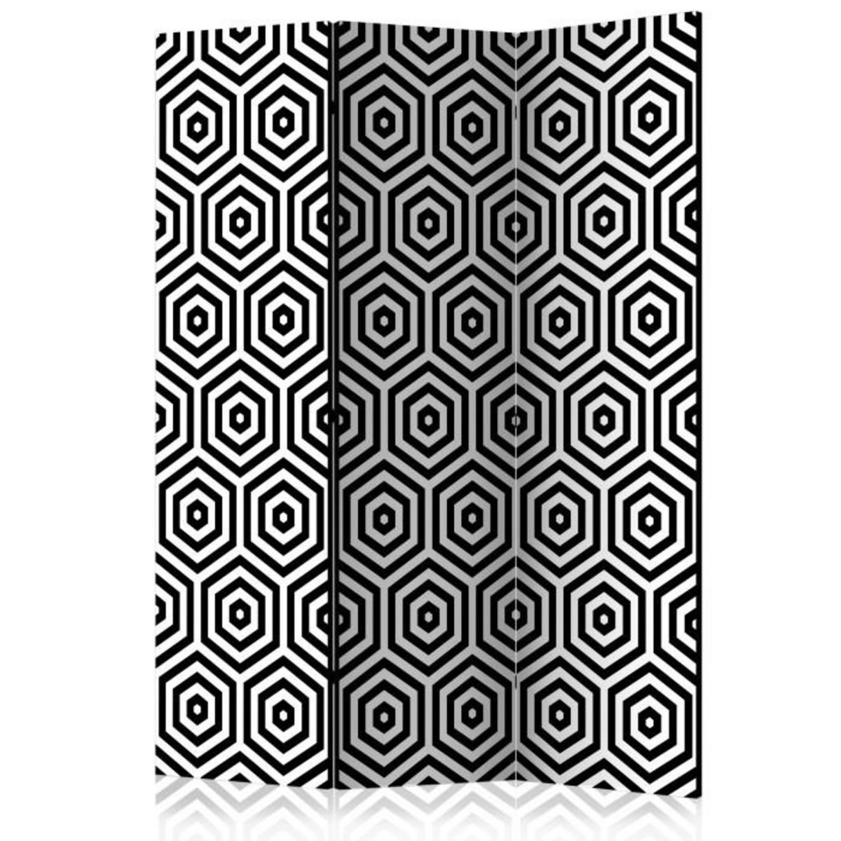 Paris Prix Paravent 3 Volets  Black & White Hypnosis  135x172cm