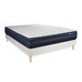 Voir la diapositive 3 : ACTISOM Ensemble matelas ACTIFLEX TECH 160x200 Mémoire de forme Maxi épaisseur 5zones de confort + sommier KIT blanc