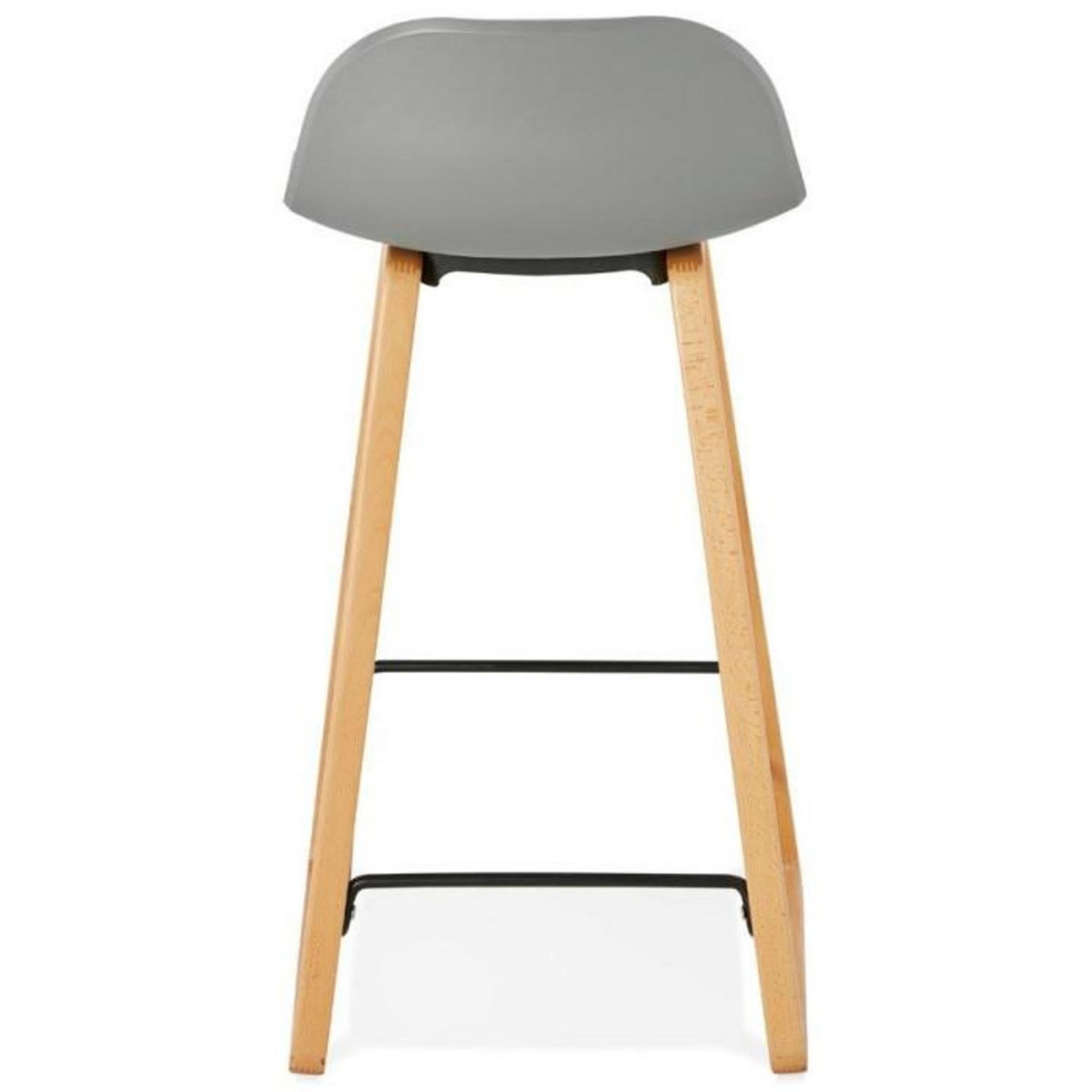 Paris Prix Tabouret de Bar Design  Toki  87cm Gris & Naturel