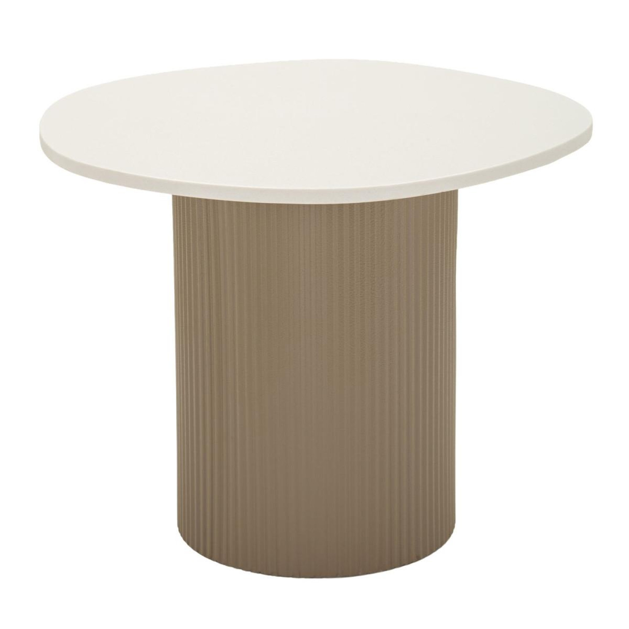 Paris Prix Table basse  frankfurt  39cm beige foncé & blanc