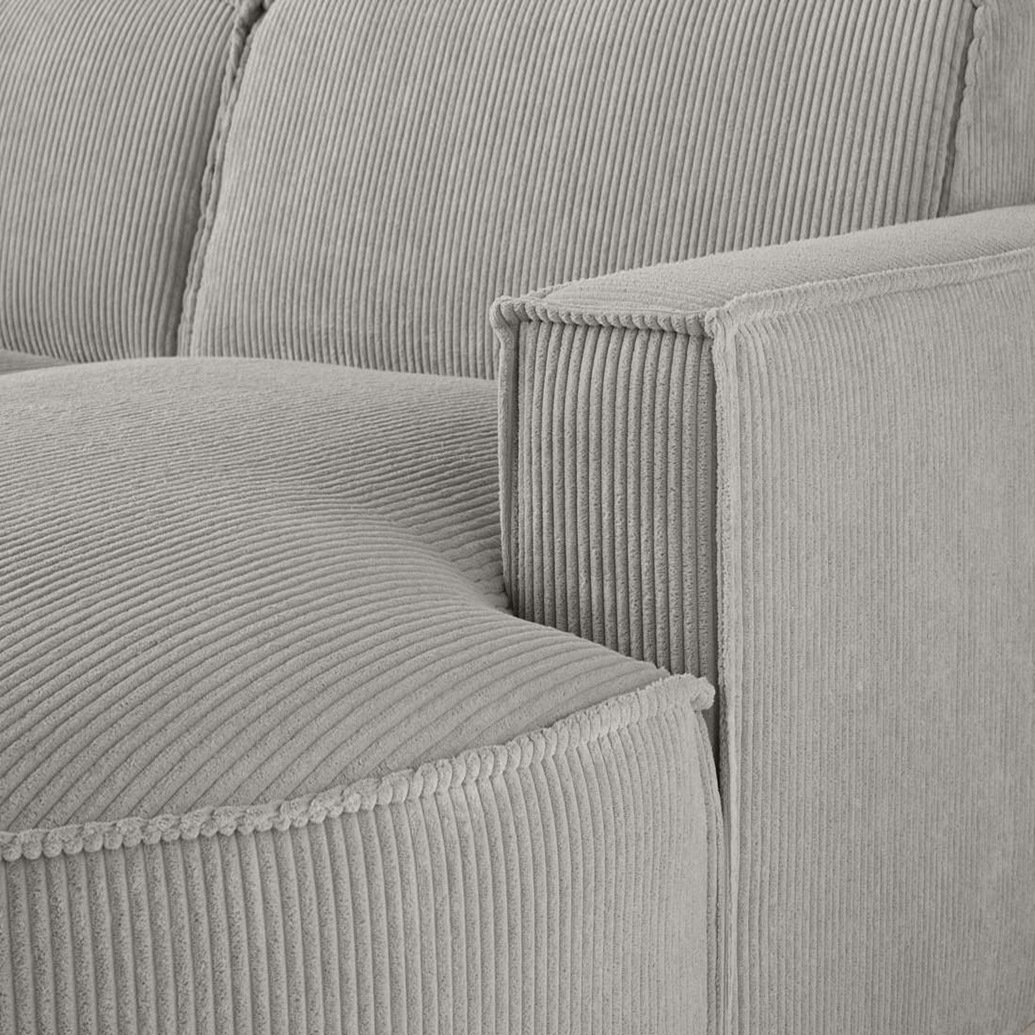 Voir la diapositive 5 : LISA DESIGN Spiaggia - canapé d'angle droit - 4 places - en velours côtelé