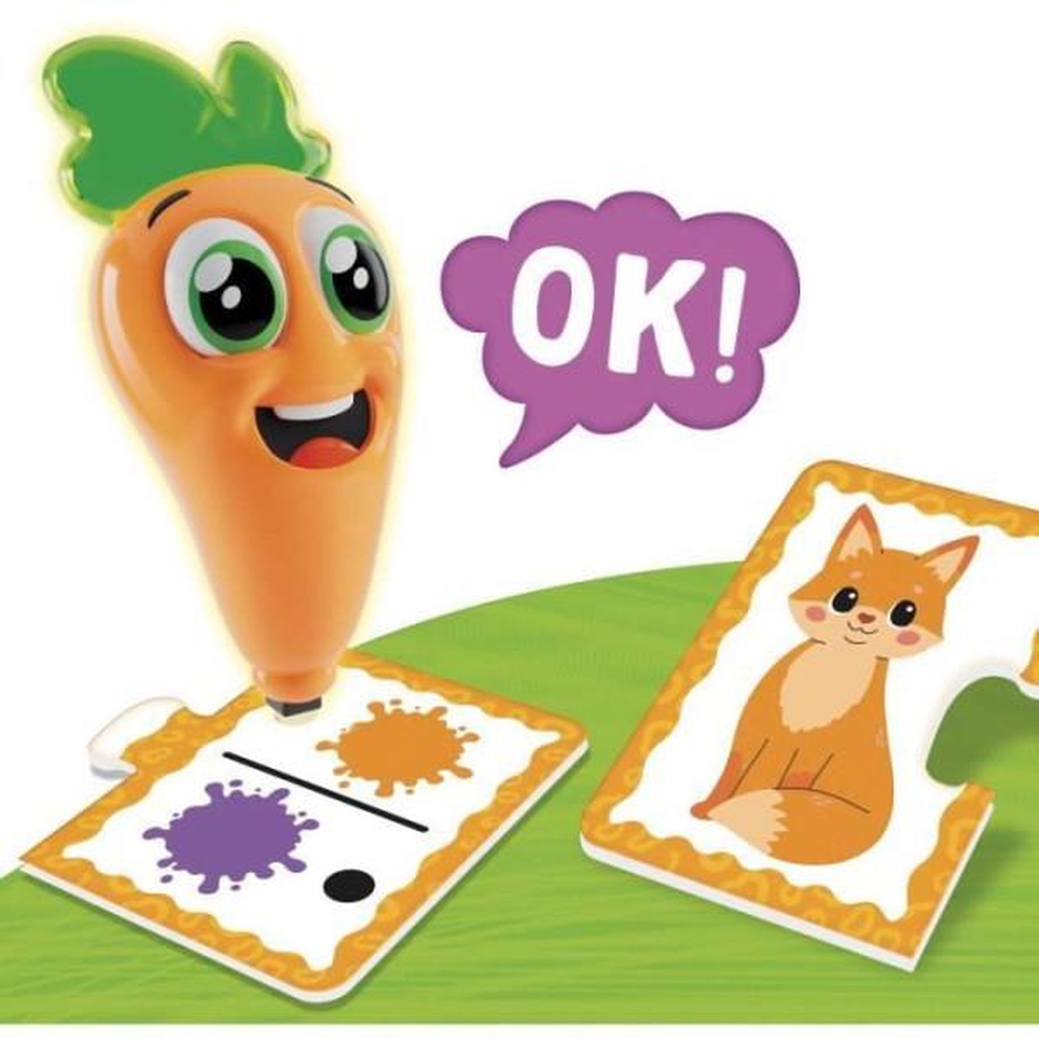 Voir la diapositive 3 : LISCIANI GIOCHI Stylo parlant - CAROTINA BABY - Apprentissage des couleurs, Stylo interactif