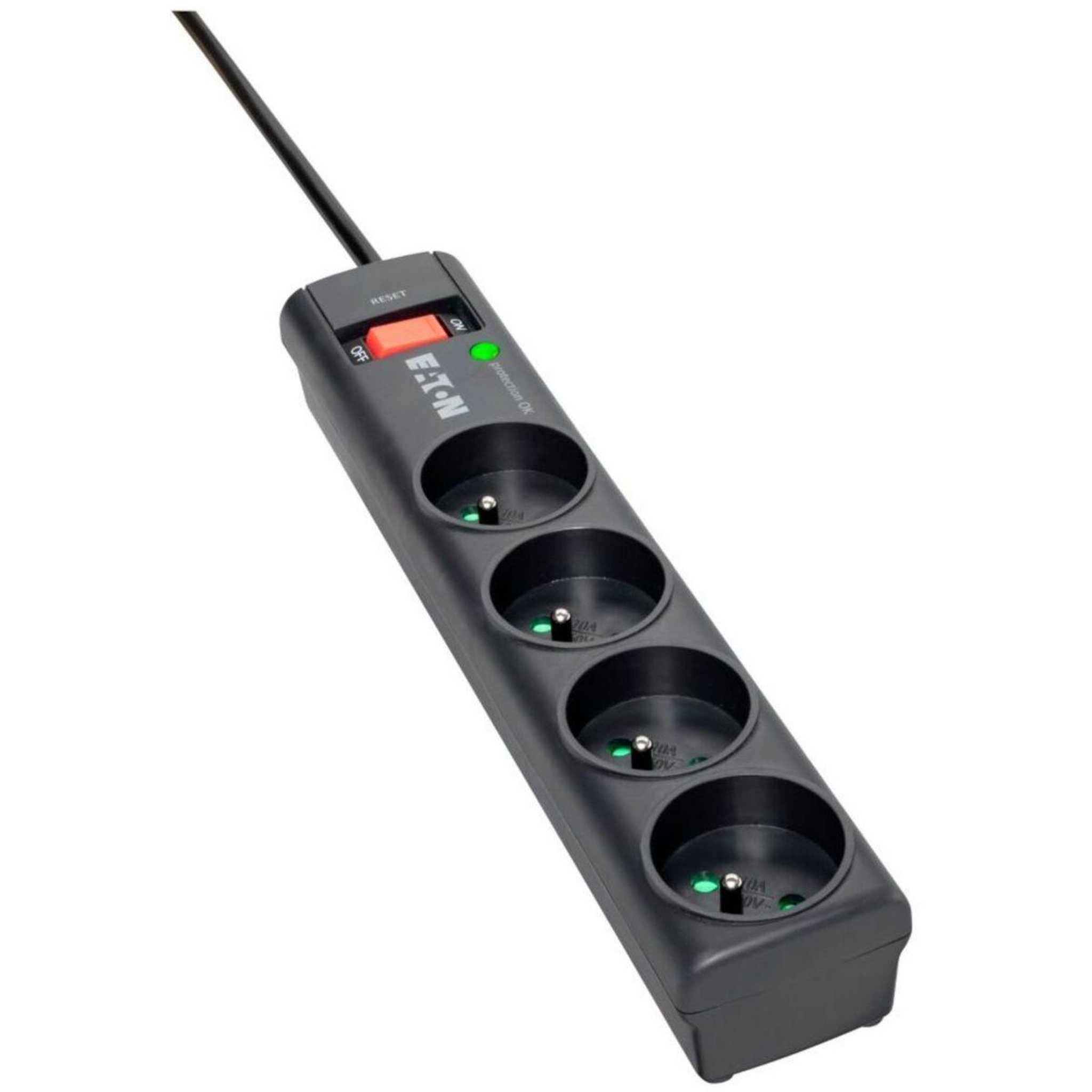 Voir la diapositive 2 : Eaton Multiprise parafoudre protection strip 4 prises