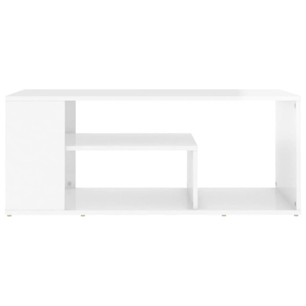 VIDAXL Table basse blanc brillant 100x50x40 cm bois d'ingenierie