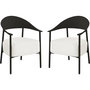 Voir la diapositive 1 : Habitat et Jardin Lot de 2 fauteuils de jardin en plastique et en métal  Céora  - Noir