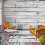 Paris Prix Papier Peint  Tissage de Bois. Coloris disponibles : Multicolore