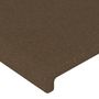Voir la diapositive 5 : VIDAXL Tete de lit a LED Marron fonce 103x16x78/88 cm Tissu