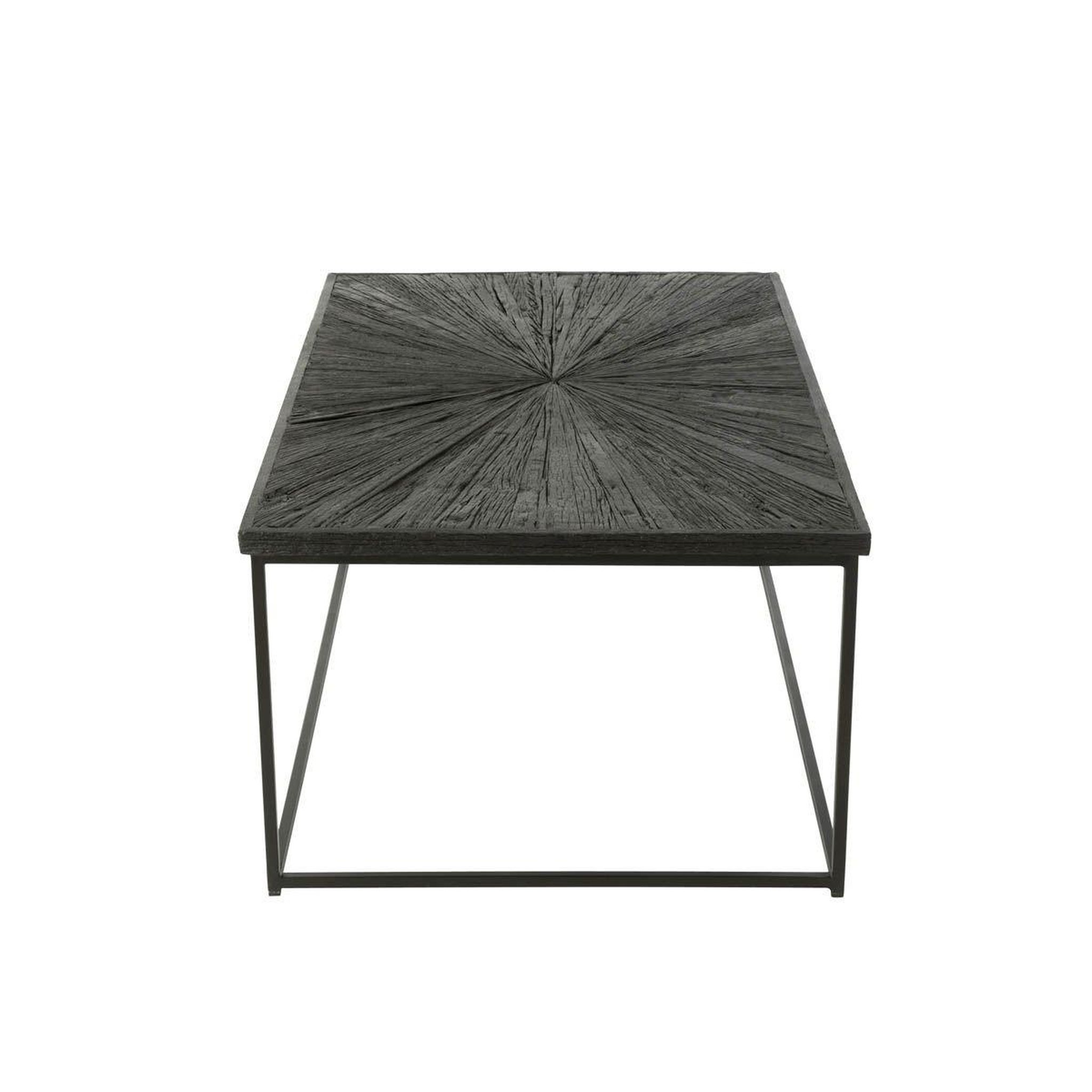 Voir la diapositive 3 : J-LINE Table basse en bois  shanil  120cm noir