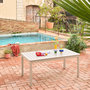 Voir la diapositive 3 : SWEEEK Table de jardin SEATTLE extensible aluminium, 8 places, 173 / 236,5 x 100 x 75 cm