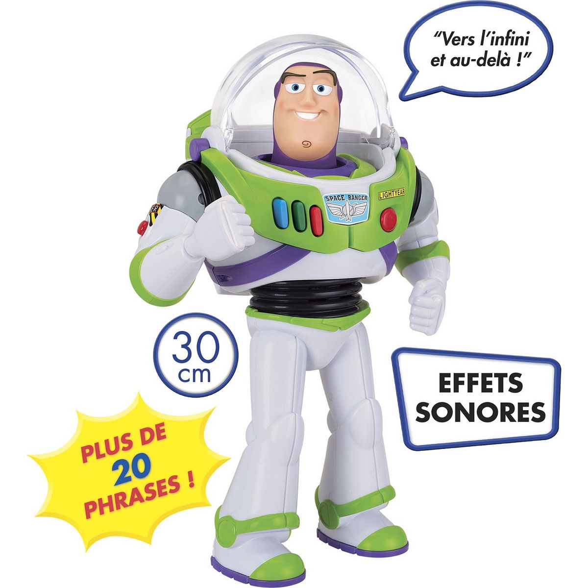 LANSAY Buzz l'éclair parlant 30 cm - Toy Story