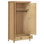 Voir la diapositive 3 : VIDAXL Garde-robe a 2 portes Hill 89x50x170 cm Bois de pin solide