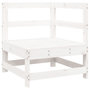 Voir la diapositive 4 : VIDAXL Salon de jardin 8 pcs blanc bois de pin massif