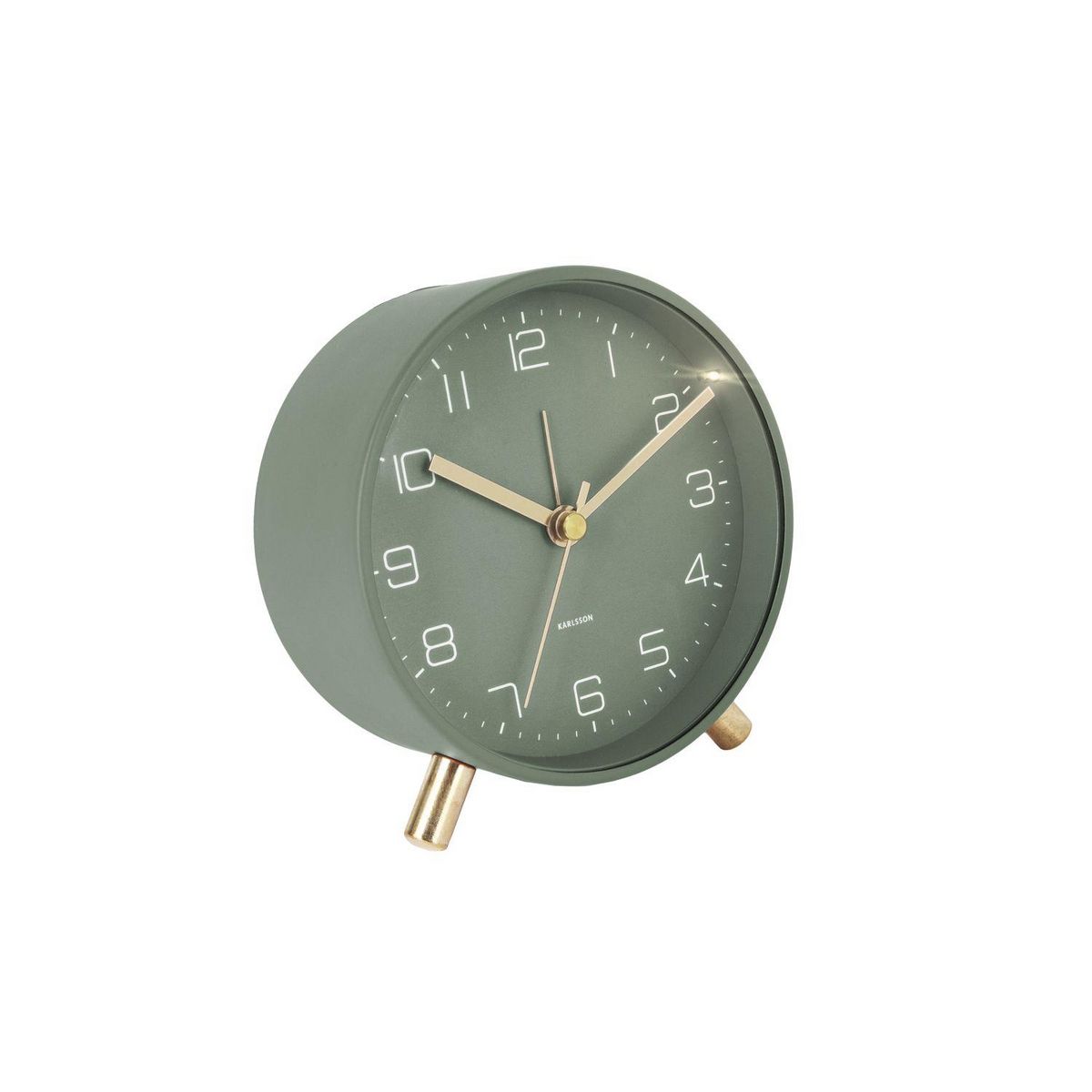 Karlsson Horloge réveil en métal Lofty - Diam. 11 cm