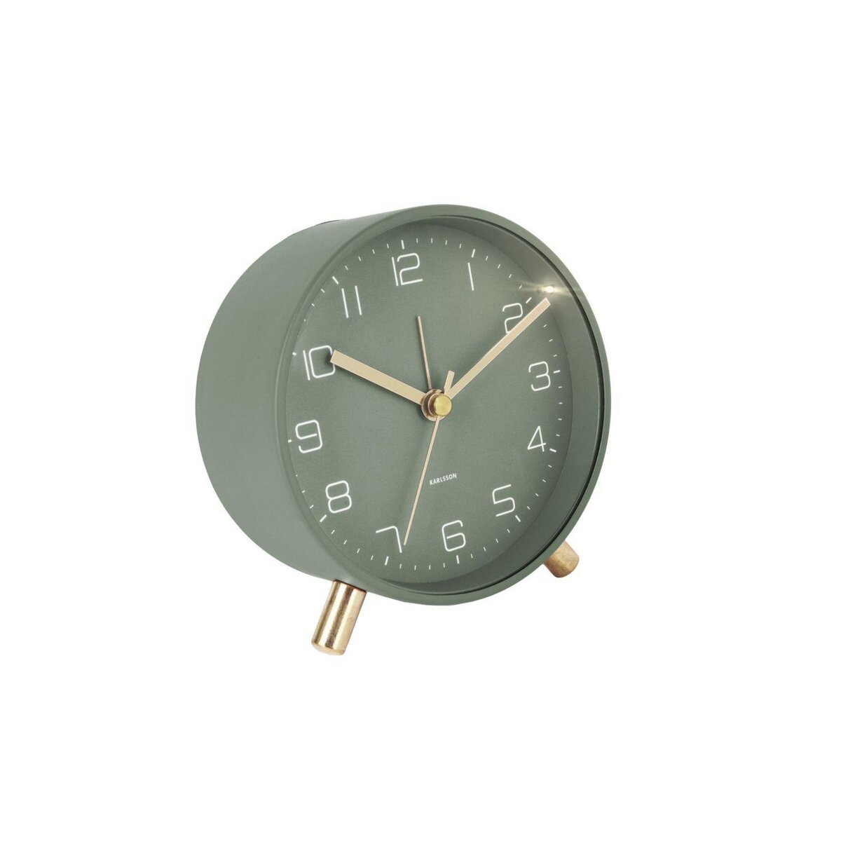 Karlsson Horloge réveil en métal Lofty - Diam. 11 cm