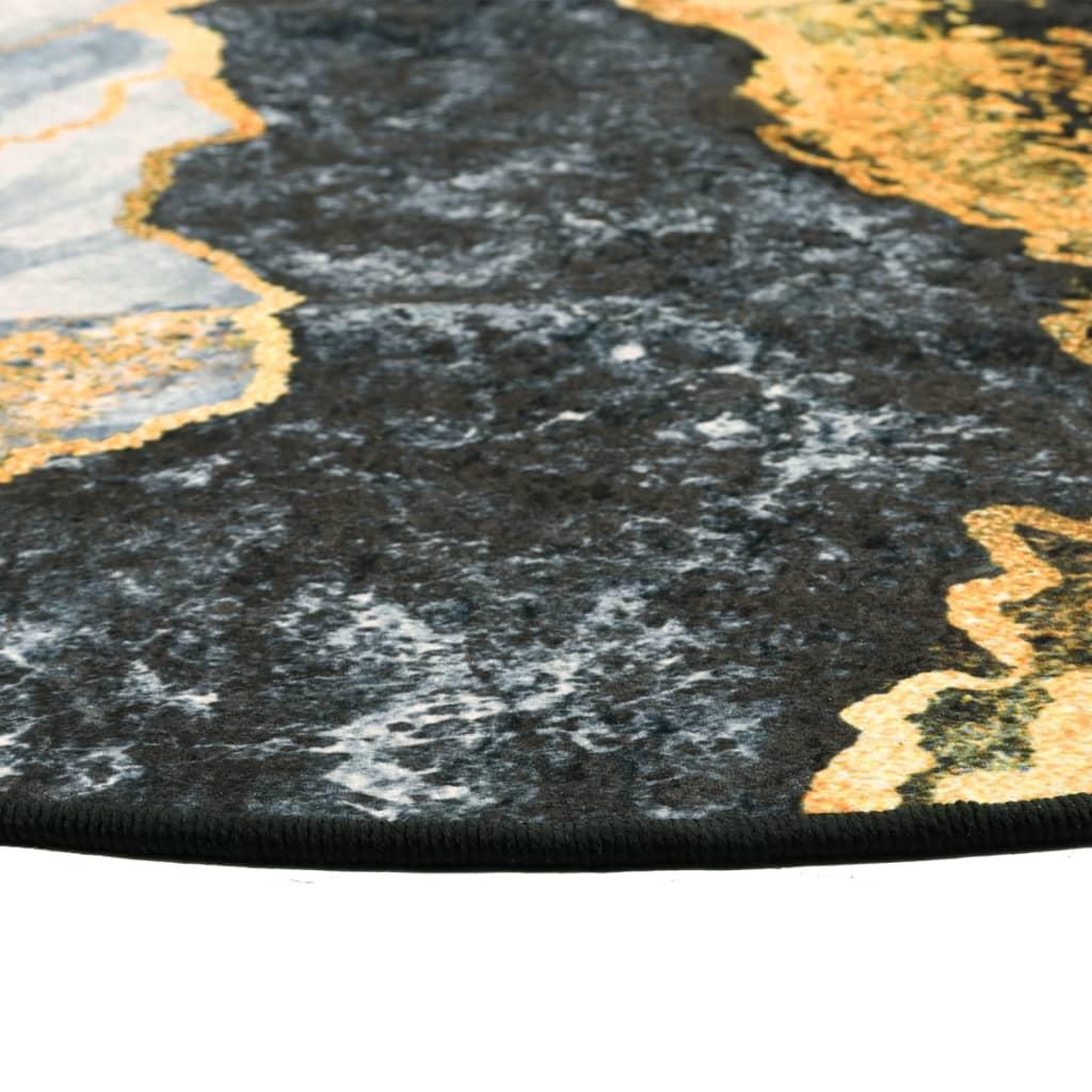 Voir la diapositive 4 : VIDAXL Tapis lavable multicolore Ø 120 cm antiderapant