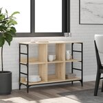 VIDAXL Buffet chene sonoma 102x32x73,5 cm bois d'ingenierie