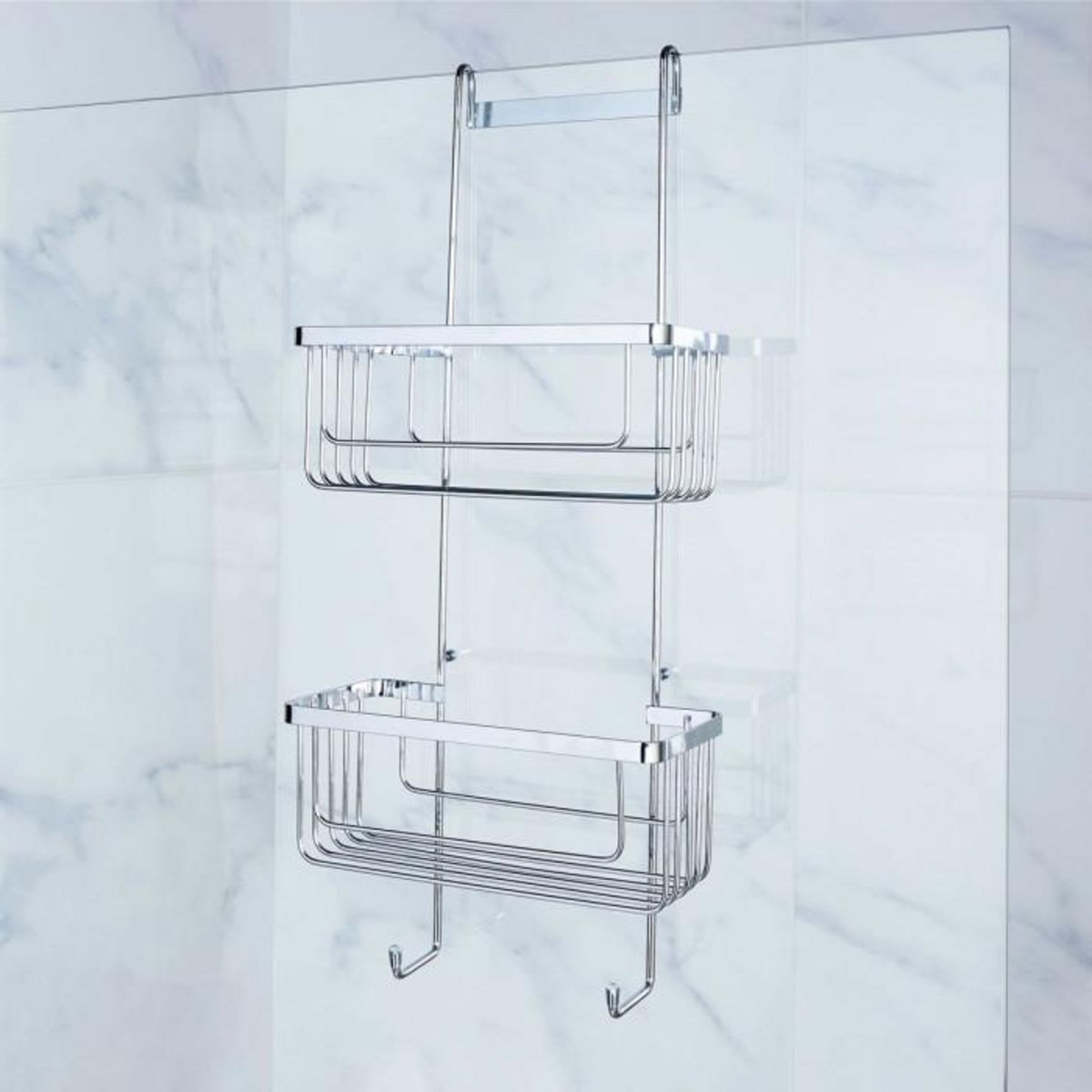 Paris Prix Serviteur de Douche 2 Niveaux  Filaire Premium  60cm Chrome