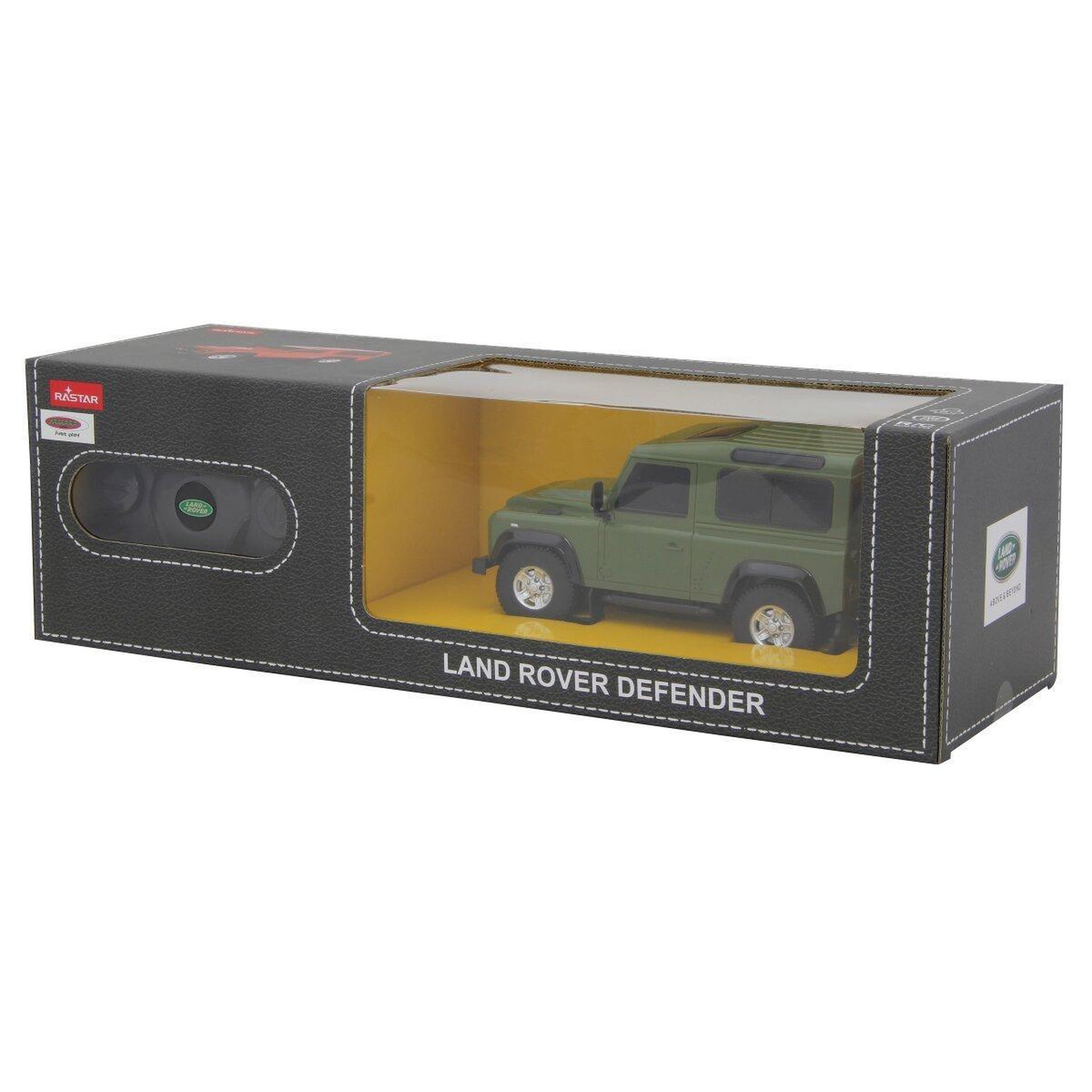 Voir la diapositive 2 : Jamara Voiture télécommandée land rover defender 1:24 vert 2,4ghz