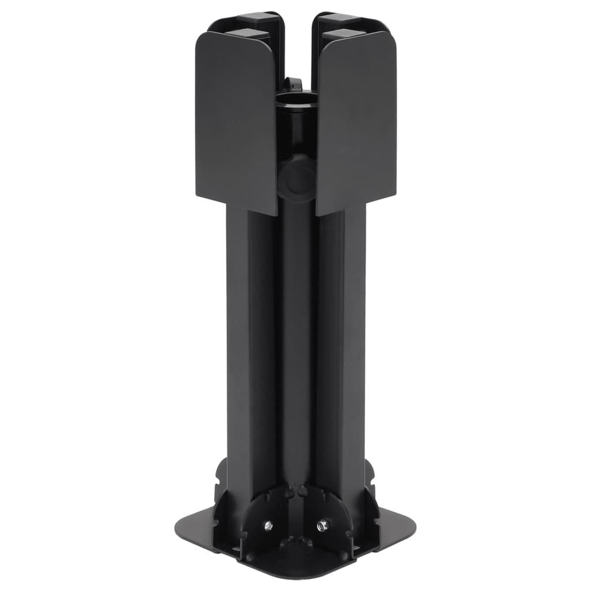 Voir la diapositive 2 : VIDAXL Base de parasol pliable pour mat Ø38/48 mm noir brillant acier