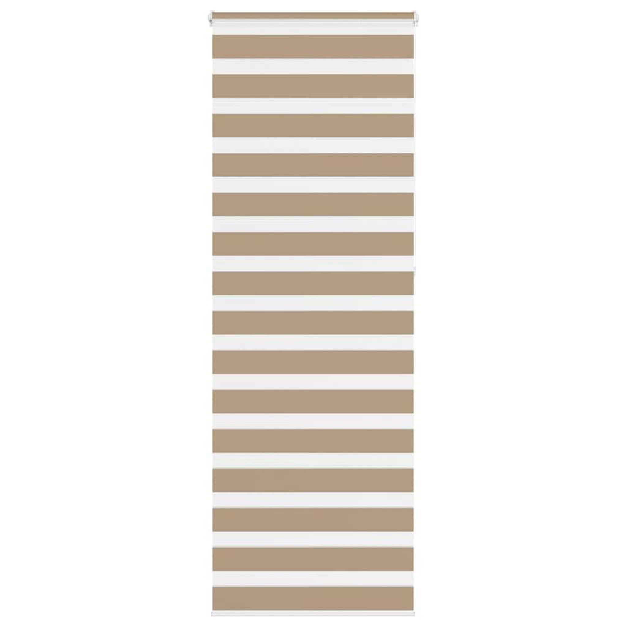 VIDAXL Store zebre marron sable largeur du tissu 75,9 cm polyester
