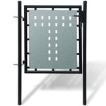 VIDAXL Portail simple de cloture Noir 100x150 cm