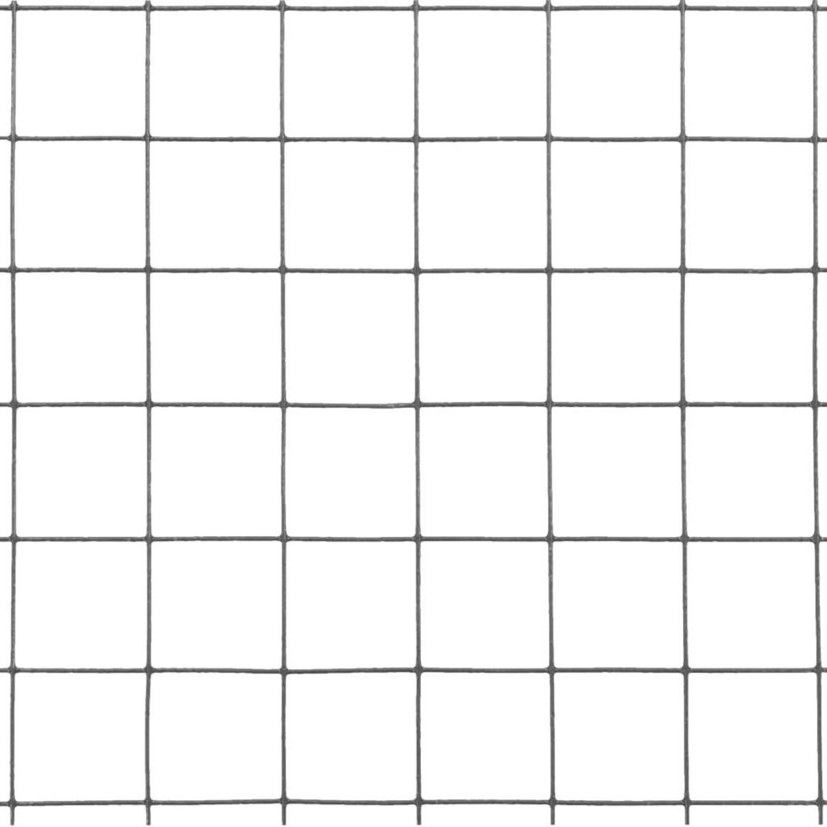 VIDAXL Grillage acier avec revetement en PVC 25x0,5 m gris