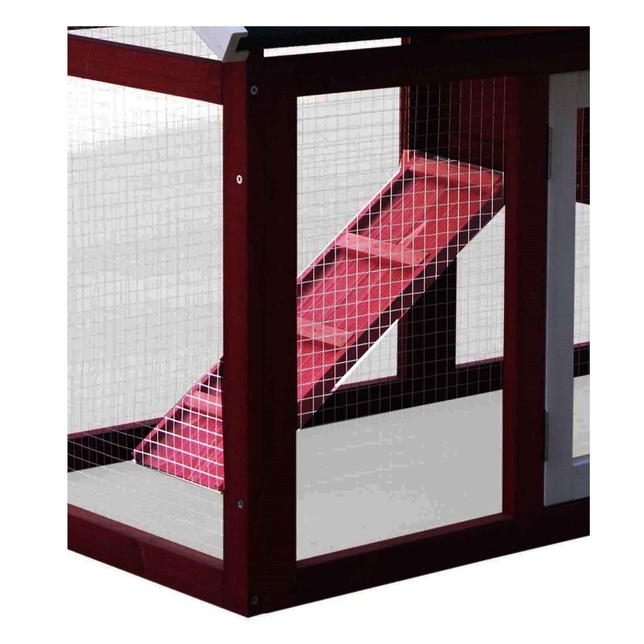 Voir la diapositive 4 : Habita Poulailler standard bi-corps couvert / 0,94 m2 / 2-3 poules / toit bitumé 2 pentes