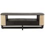 Voir la diapositive 2 : Paris Prix Meuble TV en Rotin  Molly  140cm Noir & Beige