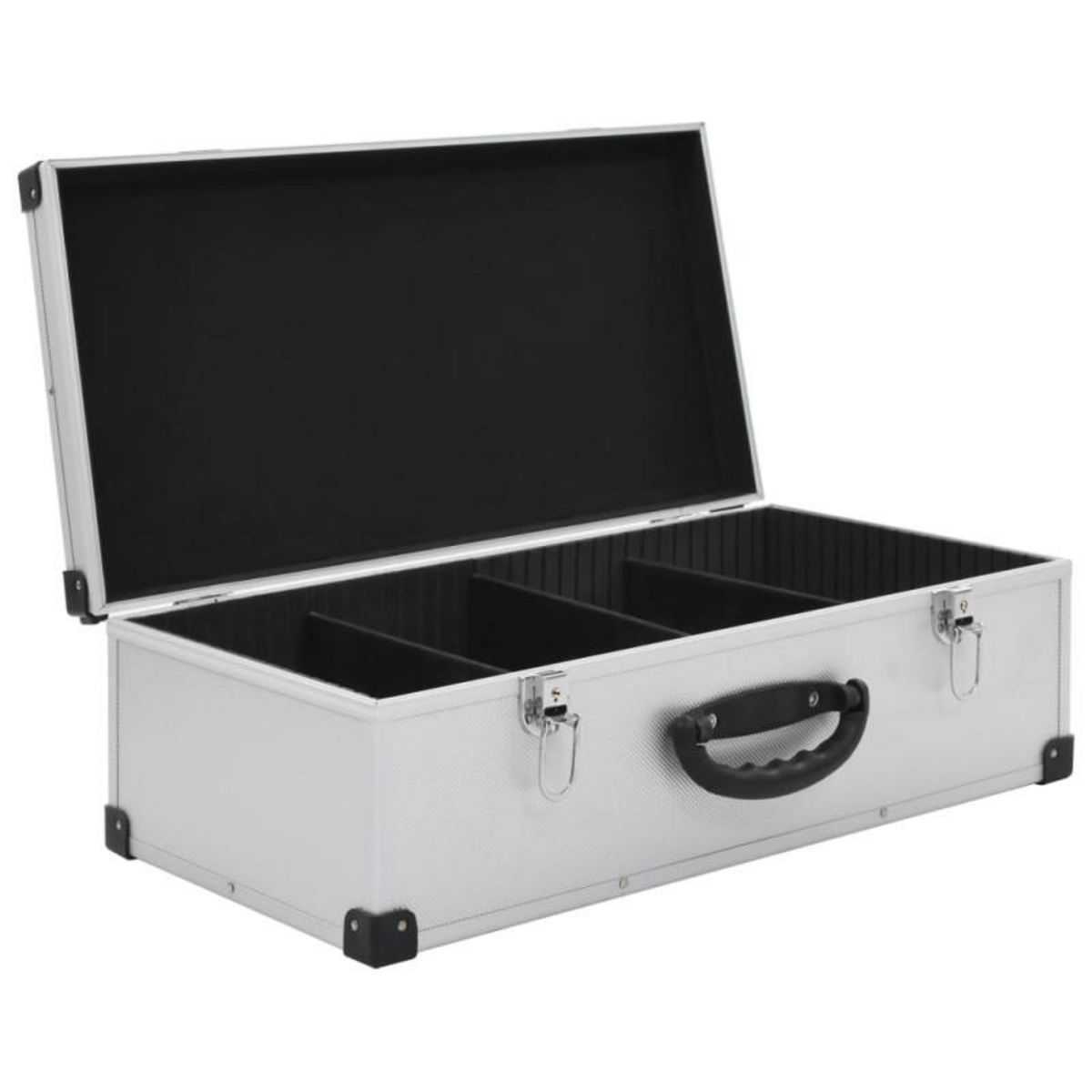 VIDAXL Étui de CD pour 80 CD Aluminium ABS Argenté