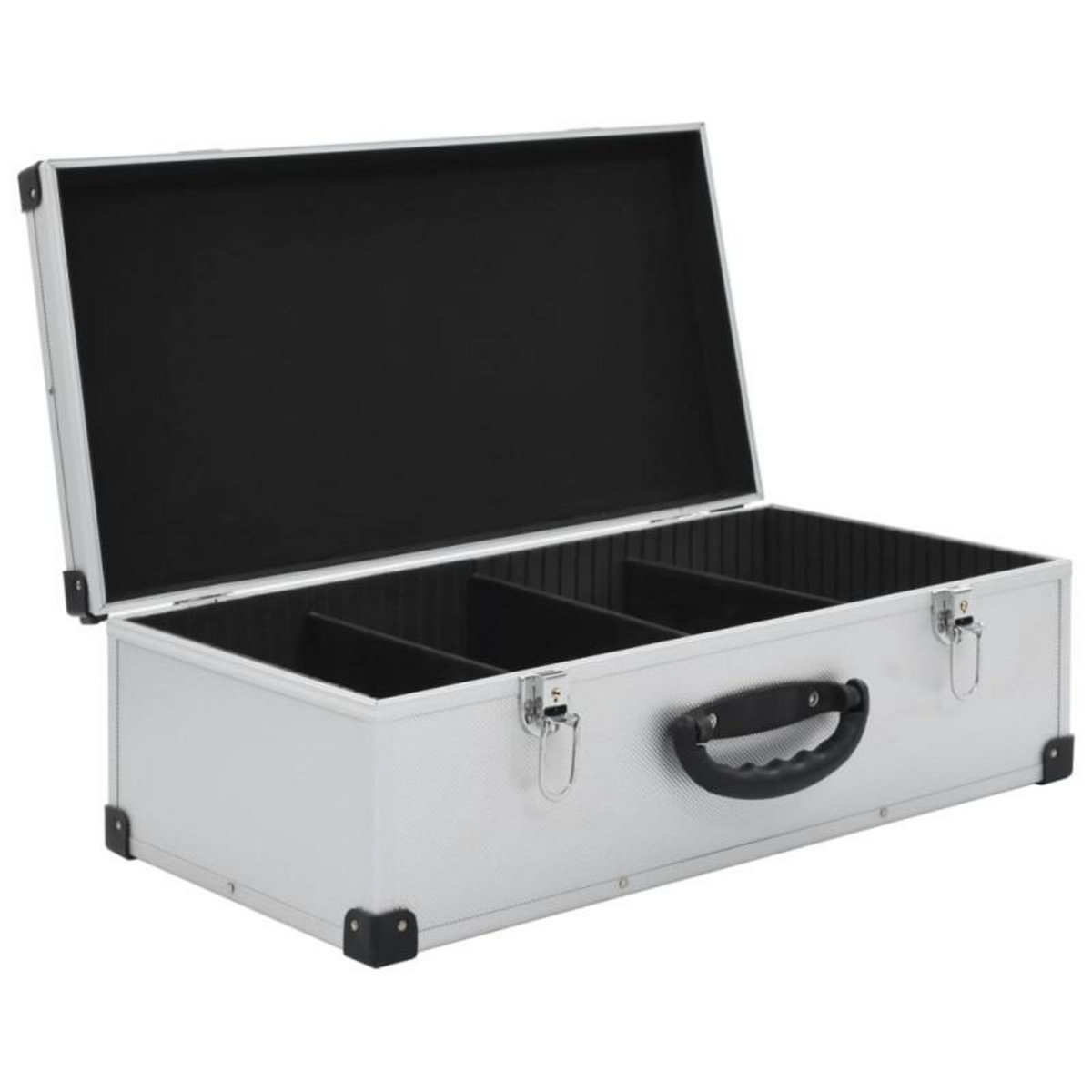 VIDAXL Étui de CD pour 80 CD Aluminium ABS Argenté