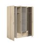 Voir la diapositive 2 : Armoire 4 portes 2 tiroirs 1 miroir L160cm DAISY