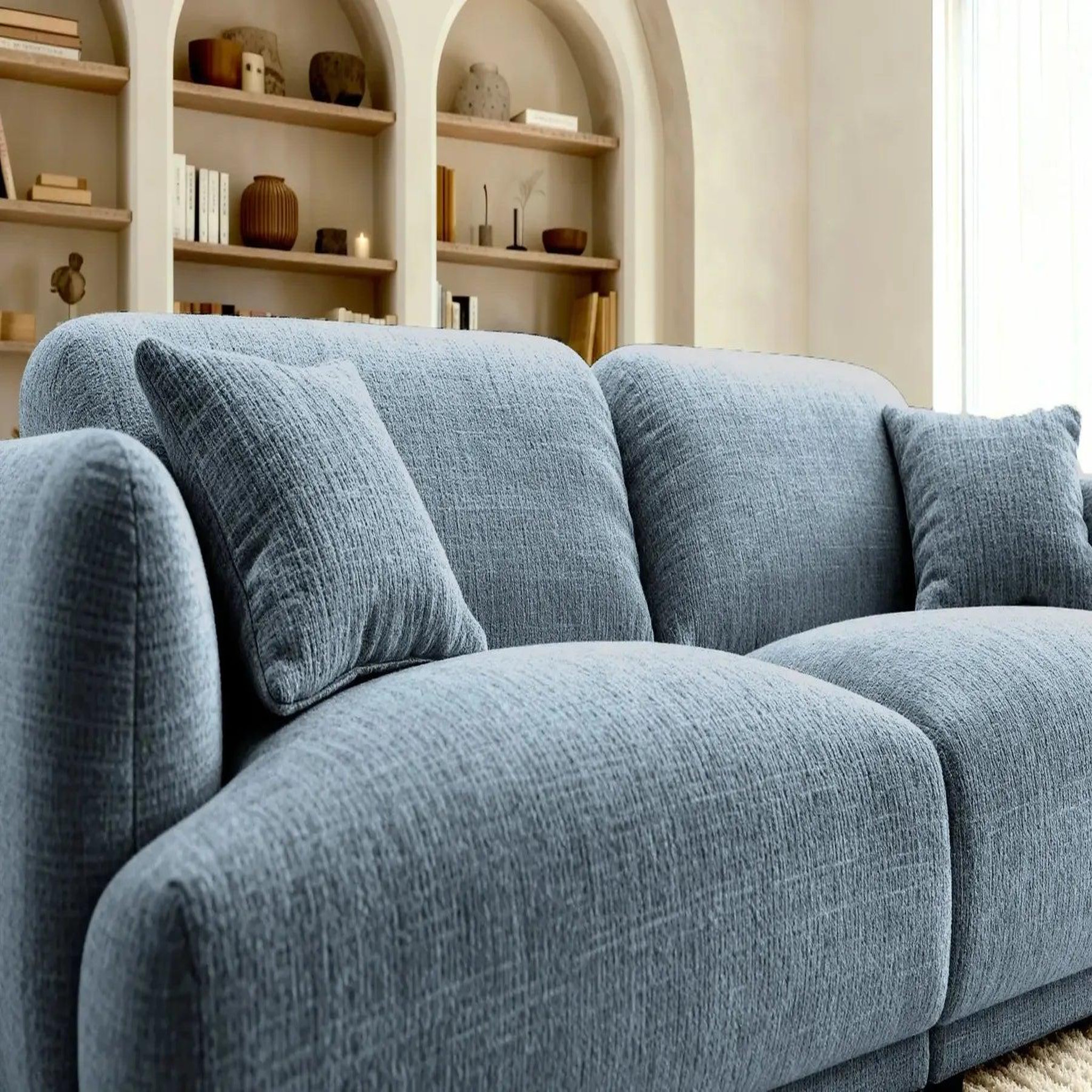Voir la diapositive 4 : CASANOVA PARIS Rosalie - canapé droit tissu chenille 2 places