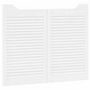Voir la diapositive 4 : VIDAXL Portes battantes a persiennes 1 paire blanc 80x100 cm