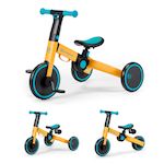 KINDERKRAFT Vélo d'équilibre léger pour enfants - selle et roues réglables. Coloris disponibles : Jaune